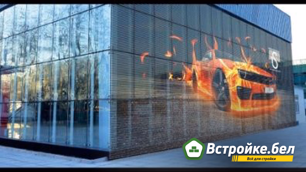 Прозрачные LED экраны - продажа и установка прозрачных LED экранов от 500 000 рублей